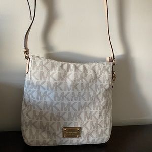 White MK Crossbody Purse